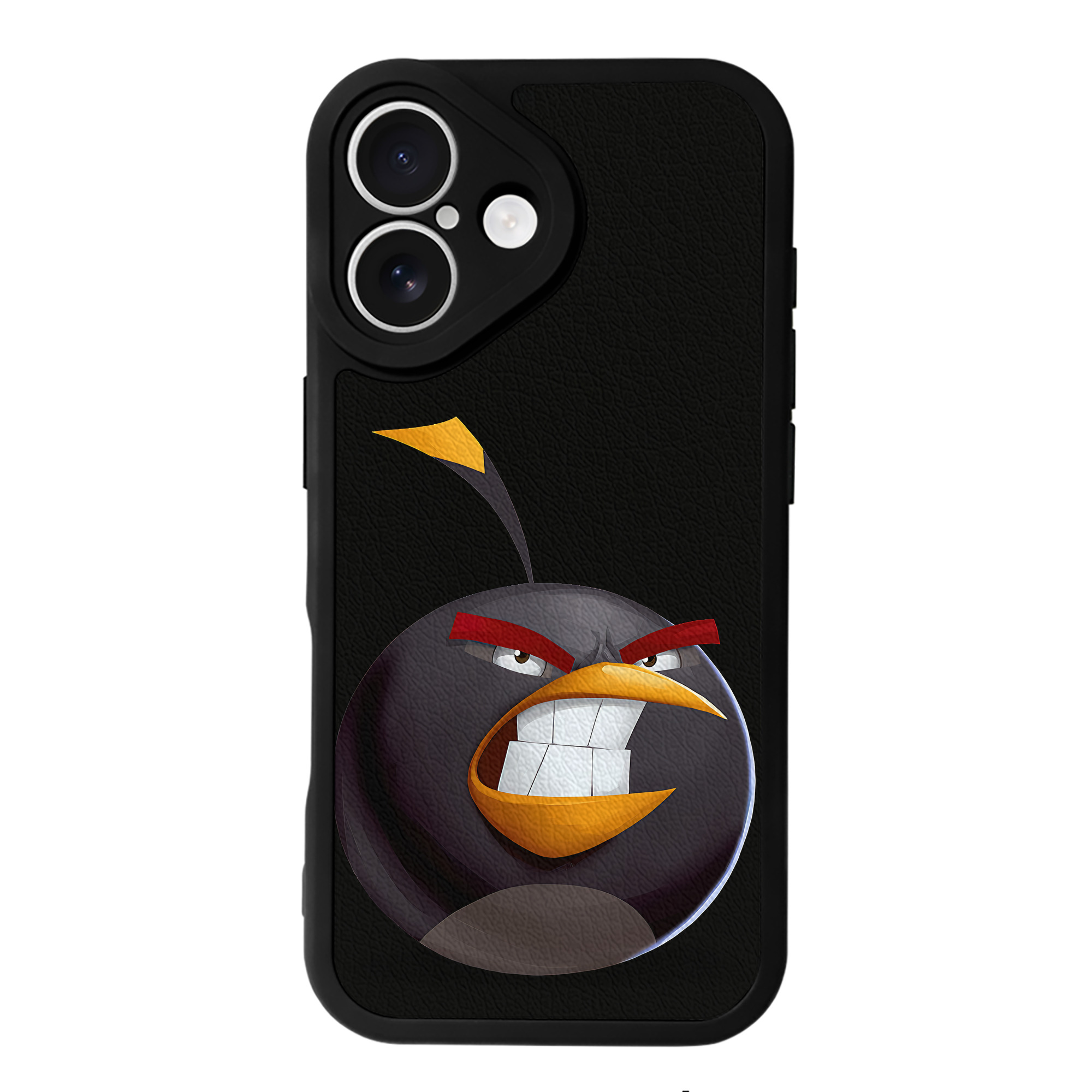 （画像用） Angry Birds アングリーバード 【iPhone 16シリーズ対応】シリコンスマホケース（レザー調） 材質：シリコン